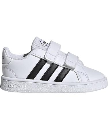 adidas Grand Court Tennis Shoe Toddler 6 Toddler - White/Black/White - Buy Online on GoSupps.com