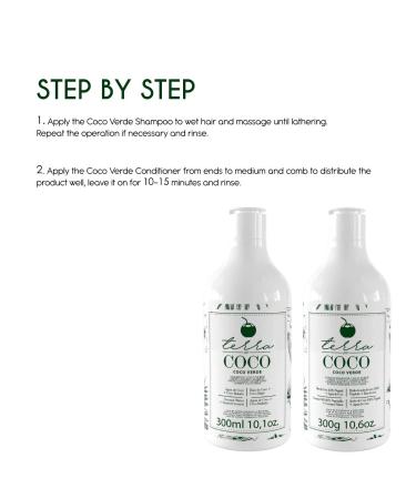Terra Coco Verde Home Care Set - Vegan Formula for Extremely Dry Hair with Vitamin B, Sodium, and Potassium - Promotes Growth and Strengthens Hair - Set of 2 - Buy Online on GoSupps.com