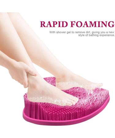 Fassme Heart-Shaped Shower Foot Scrubber with Suction Cups | Deep Clean & Massage Your Feet | No Bending Required - Buy Online on GoSupps.com