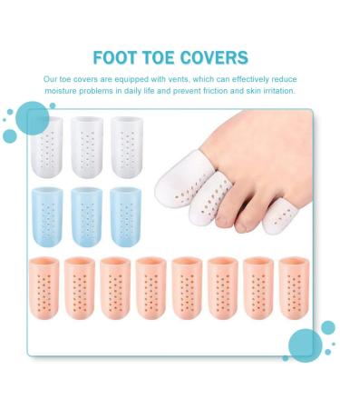 4 Pairs FRCOLOR Toe Gel Caps Big Toe Protector - 1.7x1.7cm - Buy Online on GoSupps.com