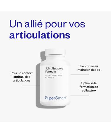 Confort Articulations - Vitamine C - Extrait de Bambusa Vulgaris Standardis 75% de Silicium - Contribue la Sant des OS des Muscles et des Articulations - Sans Gluten - Supersmart - Buy Online on GoSupps.com