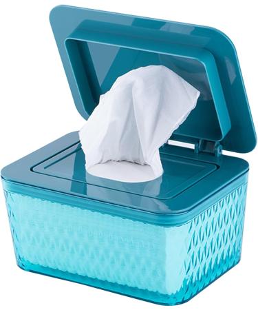 Wipes Dispenser Baby Wipes Case with Lid Removable Portable Wet Wipe Pouch Baby Holders Wipes Freshh Easy Open and Close Non-Slip Wipes Dispenser Secure Lid Keeps Wipes Freshh for Home Blue - Buy Online on GoSupps.com