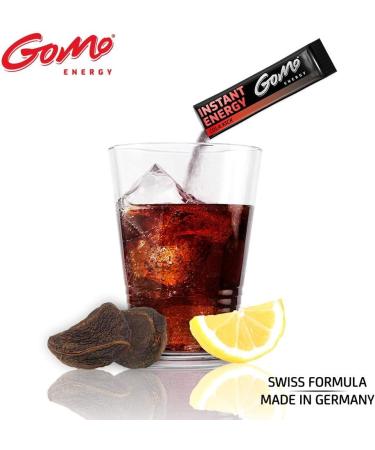 GoMo ENERGY Cola Zero Energy Drink | Improve Physical and Mental Abilities | Super Powerful Energy Booster | Low Calorie Vegan Sugar Free Drink | COLA KICK 30 Servings - Buy Online on GoSupps.com