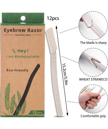 12 Pcs Biodegradable Dermaplaning Blades for Face - Hair Shaver Tool for Women and Men - Facial Peach Fuzz & Dead Skin Remover - Buy Online on GoSupps.com