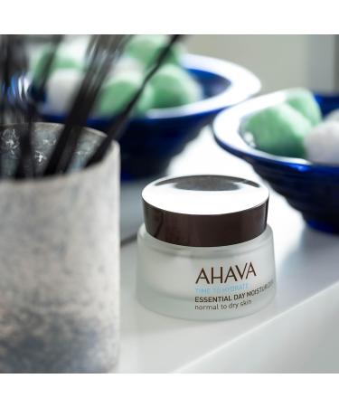 AHAVA Essential Day Moisturizer Normal to Dry Skin - Essential Daily Hydrating Facial & Neck Cream Anti-Aging & Smoothing Effect Enriched with Osmoter Aloe Vera Allantoin & Vitamin E 1.7 fl.oz - Buy Online on GoSupps.com