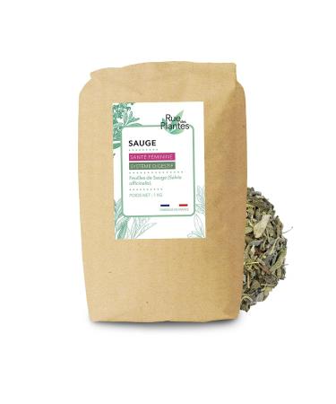 Floralpina RUE DES PLANTES - Sage cut leaves 1 kg - helps to treat many small ailments of everyday life: sore throat digestion problems
