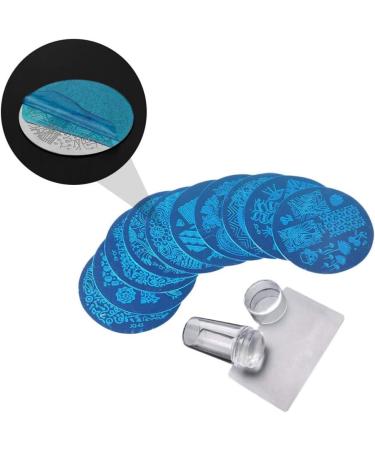 Minkissy 11-Piece Nail Art Stamping Kit Manicure Template Set & Printing Plates for Perfect Nail Designs - Buy Online on GoSupps.com
