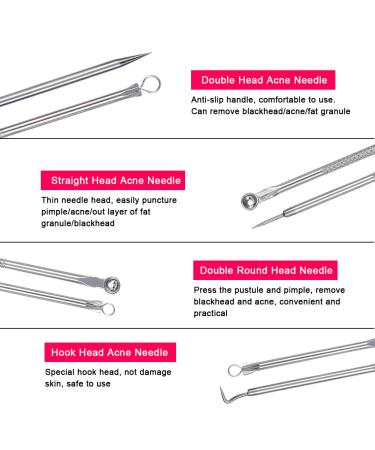 Buy Stainless Steel Blackhead & Acne Removal Tools | 4PCS Puller Set - Best International Shipping - Buy Online on GoSupps.com