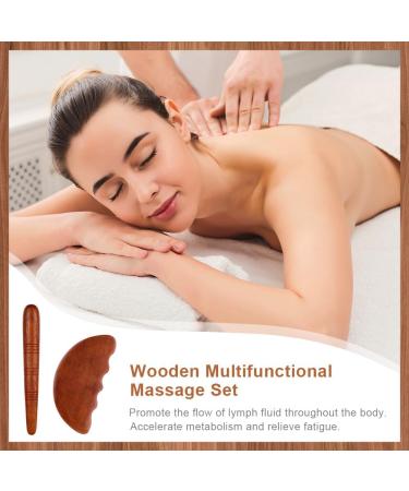 ACWOO Trigger Point Massager Set - Foot & Hand Massage Tools for Pain Relief | Scratching Board & Massage Stick for Shoulder Back & Leg Relaxation - Buy Online on GoSupps.com