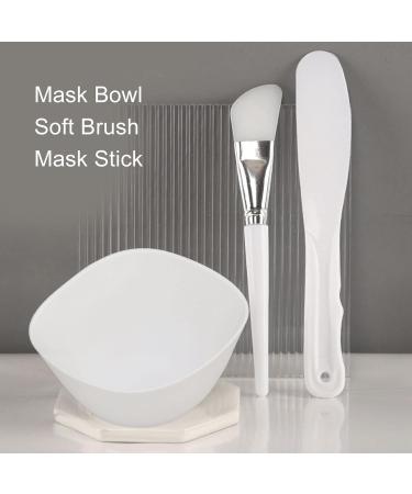 Soft Face Mask Mixing Bowl Set DIY Portable Spatula Soft Brush for DIY Masks - Buy Online on GoSupps.com