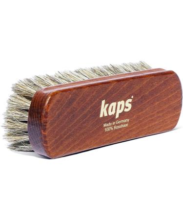 Kaps Premium Quality Shoe Brush Lux Natural Horsehair Shine Buff Polish (17 cm Length) 17cm lentgh - Buy Online on GoSupps.com