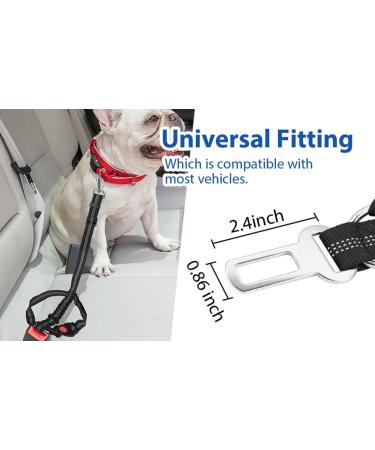 Adjustable Safety Crockery Dog Strap - Heavy Duty 360 Rotary Nylon Carabiner for Secure Pet Seating | Black Base Type - Buy Online on GoSupps.com