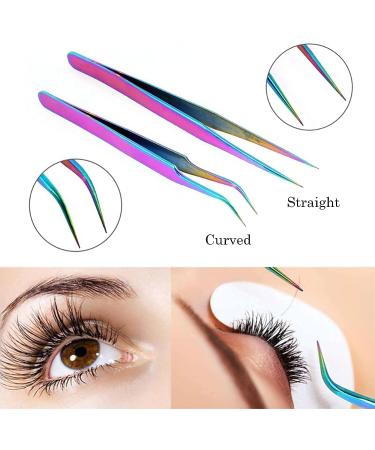 Lash Eyelash Extension Tweezers - Japanese Steel Curved Precision Tools for Professional False Lash Application - 1Pcs - Buy Online on GoSupps.com