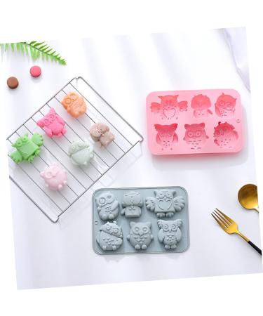 OUNONA 6 Pcs Baking Cake Mold Chocolate Molds Mold for Chocolate Cake Making Mold DIY Cake Mold Baking Pan Roasting Pan Creative Baking Mold Pudding Forest Baking Tools Baking Mould Candy 19.9x13.8cmx3pcs Pinkx3pcs - Buy Online on GoSupps.com