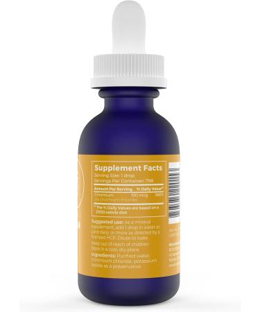 BodyBio Liquid Chromium Supplement - Pure & Concentrated 2oz Bottle - Buy Online on GoSupps.com