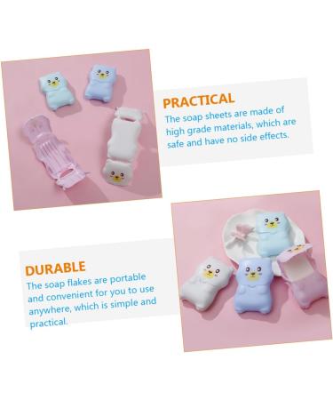 FRCOLOR 18 Sets Travel Soap Flakes Cleaning Soap Paper Soap for Outdoor Portable Soap Paper Hand Soap Paper Mini Hand Lotion Soap Paper Flakes Travel Hand Disposable Pp Small Soap Flakes - Buy Online on GoSupps.com