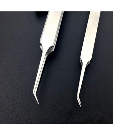 1Pc Professional Stainless Bend Curved Tweezer Blackhead Acne Clip Comedone Pimple Extractor Remover Tool for Comedone Whitehead Acne Blemish Bend ClipProfessional and Attractive - Buy Online on GoSupps.com