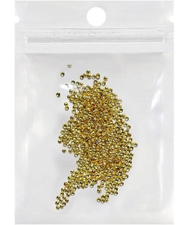 FEIlei Mini Beads Nail Charms Nail Gems Gold Silver Nail Art Studs Nail Art Decorations - Buy Online on GoSupps.com