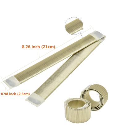 Donut Hair Bun Maker - 3 PCs French Twist Hair Accessories & DIY Hair Styling Tools for Women - Perfect for Elegant Buns (Champagne) - Buy Online on GoSupps.com