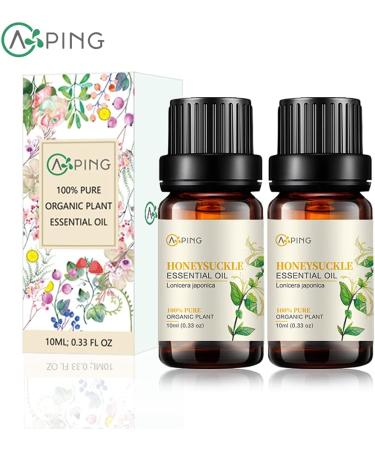 2-Pack Honeysuckle Essential Oil - 100% Pure Organic Natural Plant (Lonicera Japonica) Honeysuckle Oil for Diffuser Aroma Spa Massage Yoga Perfume 2x10ML Honeysuckle 0.17 Fl Oz (Pack of 2) - Buy Online on GoSupps.com