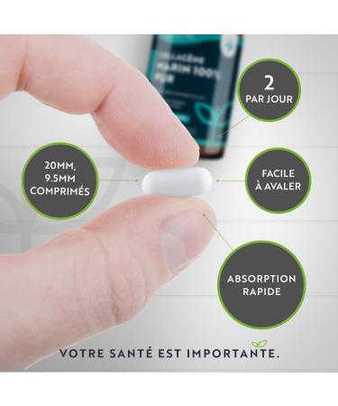 Hydrolyzed Marine Collagen Type 1-1200mg - 120 Marine Collagen Tablets - Hydrolyzed Collagen Peptides - Collagen Protein for Joints and Skin Hydration - Nutravita - Buy Online on GoSupps.com