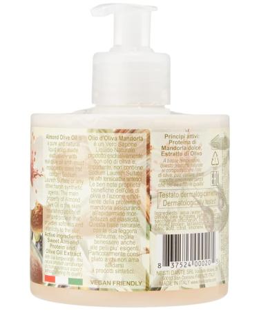Nesti Dante Natural Liquid Soap Almond Olive Oil 300ml - Premium Eco-Friendly Cleanser for Soft Skin | International Shipping Available - Buy Online on GoSupps.com