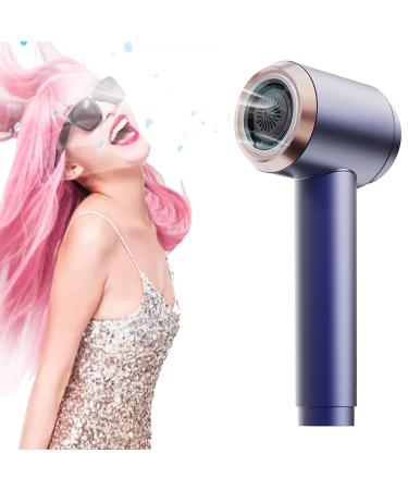 Cordless Hair Dryer with Charging Base Rechargeable Blow Dryer Set Hot & Cold Wind Small Hair Dryer Portable Travel Blow Dryer Suitbale for All Hair Types Blue