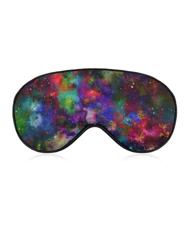Galaxy Space with Nebulae Star Sleep Mask for Women Adjustable Sleeping Eye Shades Cover with Elastic Strap