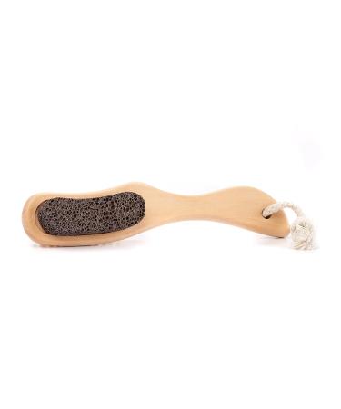 Earth Therapeutics Natural Sierra Pumice Brush - Contoured Handle for Smoother Feet - Buy Online on GoSupps.com