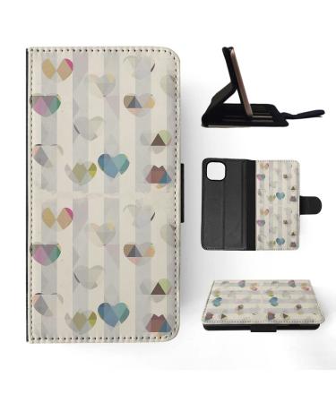Protective case for Apple iPhone 14 Plus motif love heart / stripe pattern