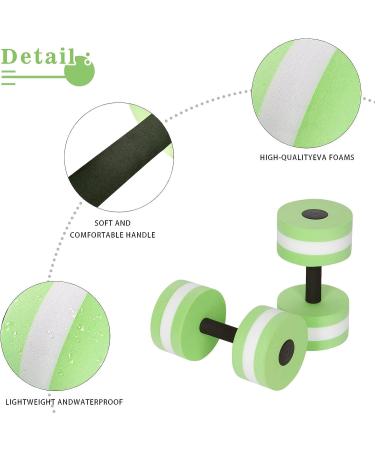 BigBoss Aqua Fitness Dumbbells - Set of 2 Green | Sports Barbells for Aquatic Exercise - Buy Online on GoSupps.com