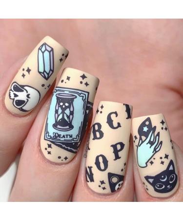 Maniology The Spirit Speaks (M071) Nail Stamping Plate - Ouija Board Design for Spooky Halloween Manicures | International Shipping Available - Buy Online on GoSupps.com