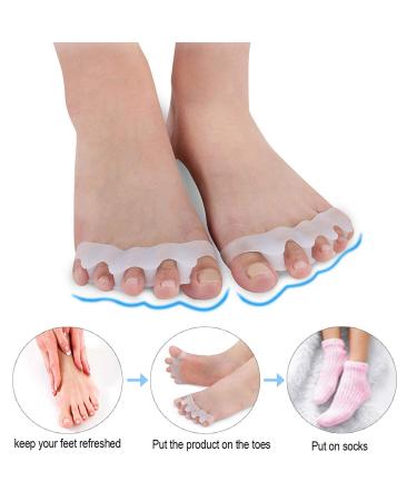 2 Pair Gel Bunion Corrector for Kids | Toe Separator & Pain Relief for Overlapping Toes - Buy Online on GoSupps.com