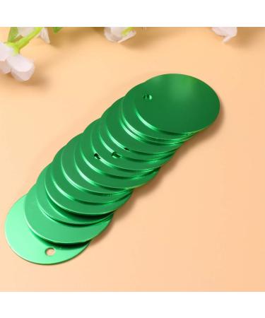 Milists 25-Piece Aluminum Alloy Blank Tags for Pets - DIY Round Traction Rope Accessories (7.5cm/1.4in Green) - Buy Online on GoSupps.com