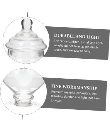 Operitacx Marshmallow Jar Dried Fruit Jar Storage Condiments Containers Coffee Jelly Cookie Jars for Kitchen Decorations Canister Ceremony Elegant Candy Wedding Decor Lid Jewelry Tea Glass 23x18cm Transparent Color - Buy Online on GoSupps.com