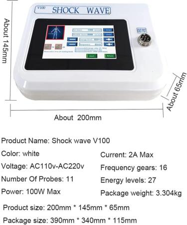 Shock Wave Therapy Device for ED & Chronic Pain Relief - 7 Massage Heads | International Shipping - Buy Online on GoSupps.com