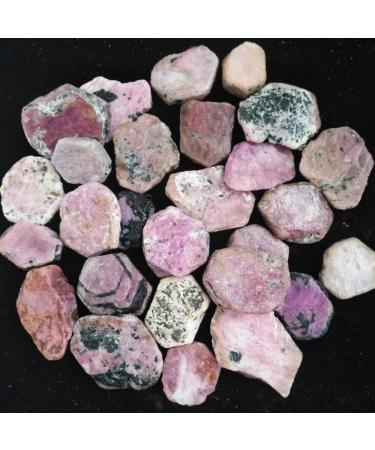 Home Natural Red Corundum Crystal Rough Specimen Natural Stones and Minerals