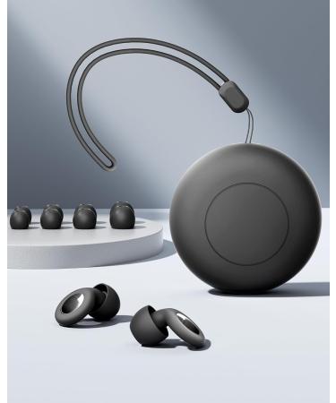 Ear Plugs for Sleeping - Soft Reusable Silicone Earplugs | NRR 30 dB Noise Reduction for Travel Concerts & Focus | Includes Storage Case - Black - Buy Online on GoSupps.com