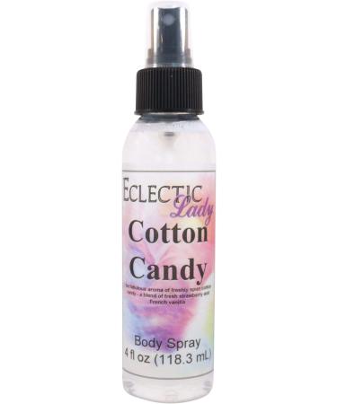 Cotton Candy Body Spray (Double Strength) 4 ounces Body Mist for Women with Clean Light & Gentle Fragrance Long Lasting Perfume with Comforting Scent for Men & Women Cologne with Soft Subtle Double Strength 4 Fluid Ounces