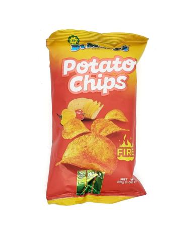 St Marys Potato Chips Fire Scotch Bonnet 28g box of 48-Fd