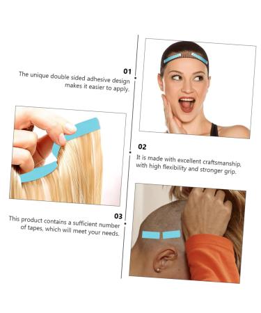 Housoutil 6 Wigs Tape wig replace extension belt adhesive tape Extension Tape double stick tape Label supplies extend film Reissue block patch Headband pu double sided - Buy Online on GoSupps.com