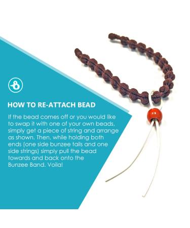 Bunzee Bands - Adjustable Satin Hairbands for Thick Hair - Black (2 Count) - Buy Online on GoSupps.com