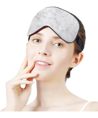 Buy White Marble Texture Sleep Mask for Women - Adjustable Eye Shades with Elastic Strap | International Shipping Available - Buy Online on GoSupps.com