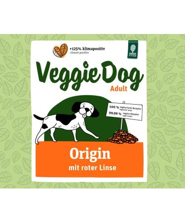 Green Petfood Veggiedog Origin - Vegetarian & Gluten-Free Dog Food (5 x 900g) | Sustainable Adult Dog Nutrition - Buy Online on GoSupps.com
