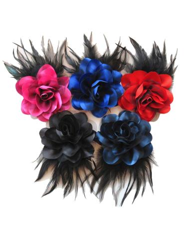 Cheerlife Pink Corsage Rose Hair Flower Clip | Hair Accessories for Women & Men | Stylish Hair Clips & Brooches - Buy Online on GoSupps.com