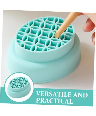 Brush Cleaning Bowl & Sponge Dryer | Makeup Brush Cleaner Pad & Stand | Foldable Organizer for Makeup Tools - Buy Online on GoSupps.com