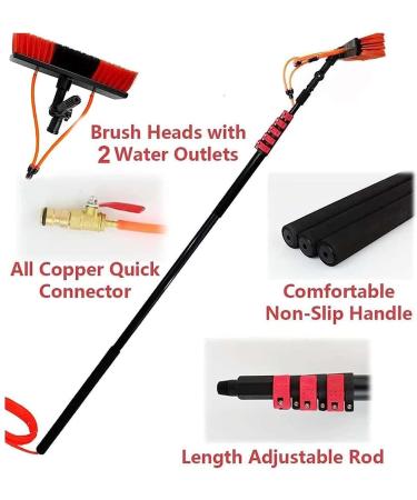 photovoltaic cleaner window cleaning pole Window Cleaning Pole Photovoltaic Panel Cleaning Tool 3-10m Extendable Cleaner Conservatory Roof Window Glass Wall Photovoltaic Panel Cleaning Exten 7m/22.96ft - Buy Online on GoSupps.com