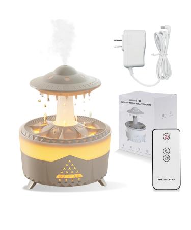 Meyuxg aroma diffuser 350ml rain cloud humidifier rain mushroom lamp with 7 color light fountain diffuse humidifier for bedroom office yoga