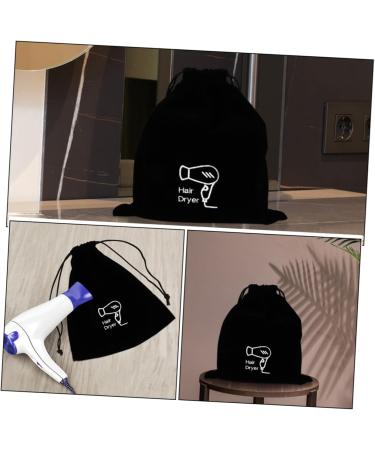 AUTSUPPL 4pcs Flannel Hair Dryer Bag Drawstring Makeup Bag Hair Dryer Travel Bag for Hair Styling Tools Case - Buy Online on GoSupps.com