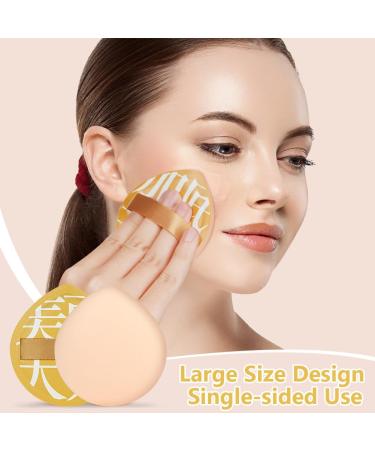 Auauy 2pcs Makeup Sponge - Washable Reusable Beauty Blender for Loose Powder & Liquid Cosmetics - Wet/Dry Makeup Tool - Yellow - Buy Online on GoSupps.com
